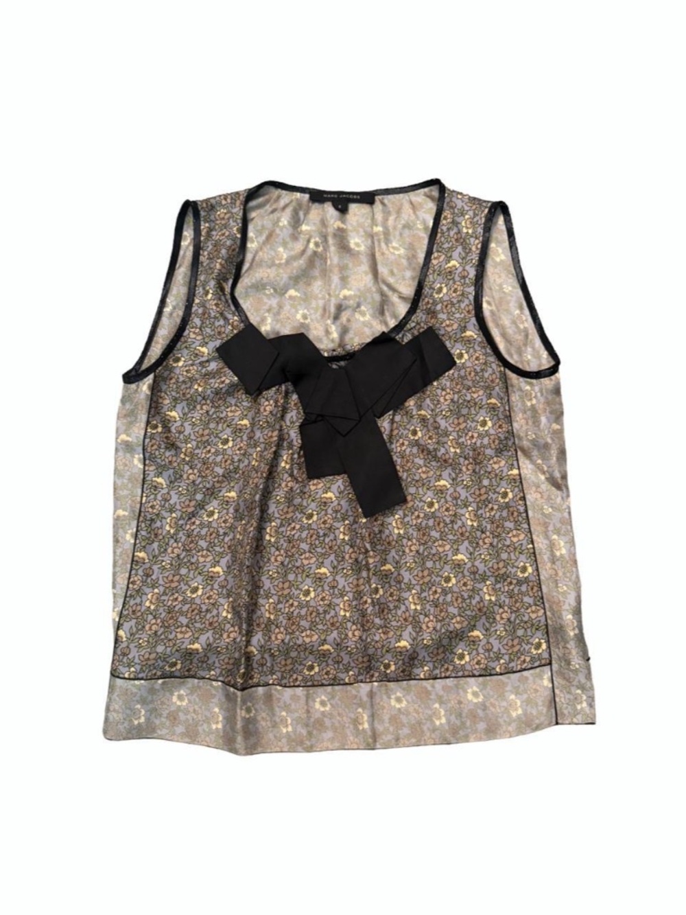 Vintage Marc Jacobs silk top with bow detail